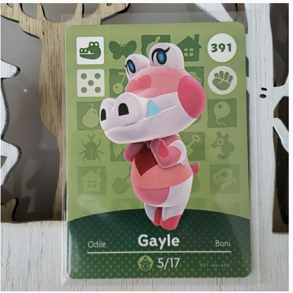Genuine Animal Crossing amiibo card 391 Gayle - Picture 3 of 3